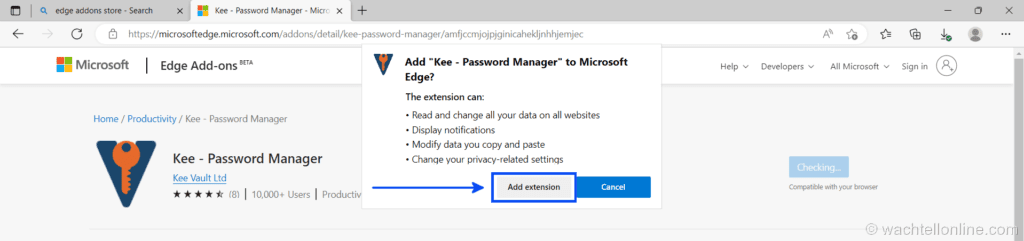 keepass-password-safe-browser-integration-edge-kee-add-extension-wm